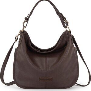 Adjustable Vegan Leather Women's Hobo Handbag - Perfect for Work & Shopping